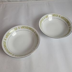 Lot of 2 Towne House Fine China Japan Spring 3094 SOUP BOWL